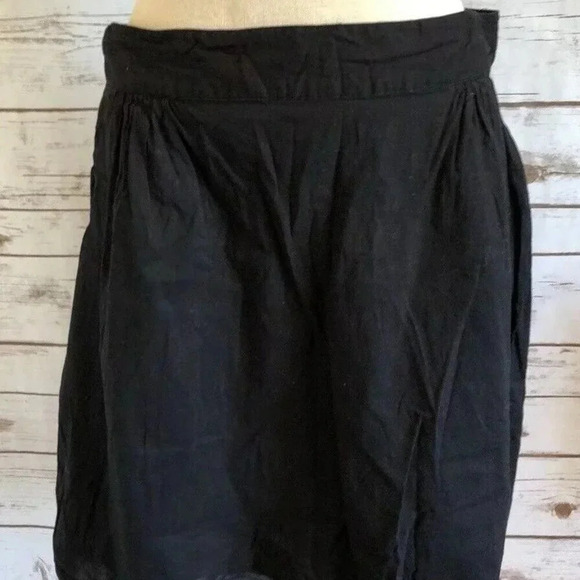 Adrienne Vittadini Dresses & Skirts - ADRIENNE VITTADINI Women Fully Lined Pom-Pom Hem Cotton Pockets Black Skirt Sz 6